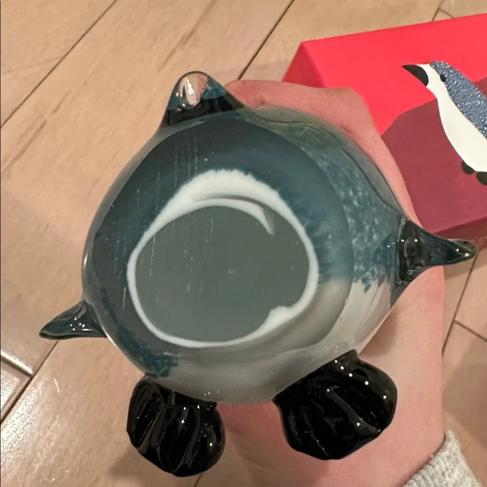 West Elm Glass Penguin Decoration